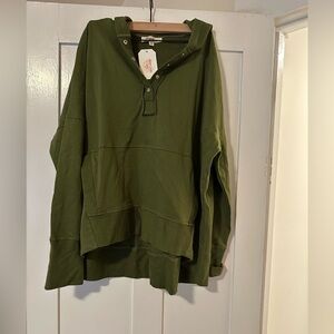 Women’s Green Oversized Fall Hoodie